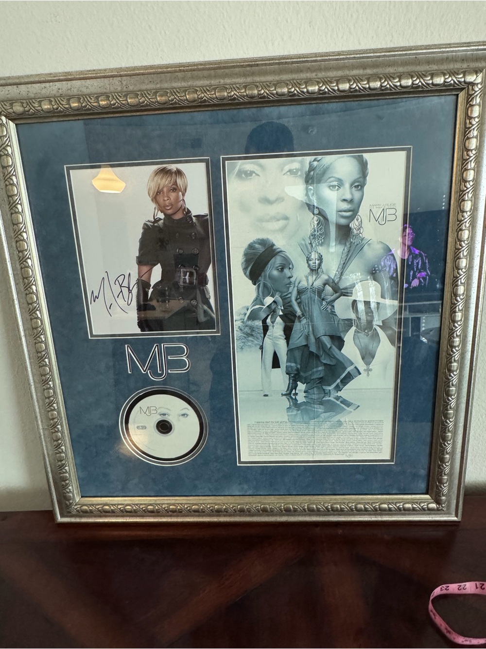 Mary J. Blige Signed Photo Custom Framed MJB CD Display 30x28 COA